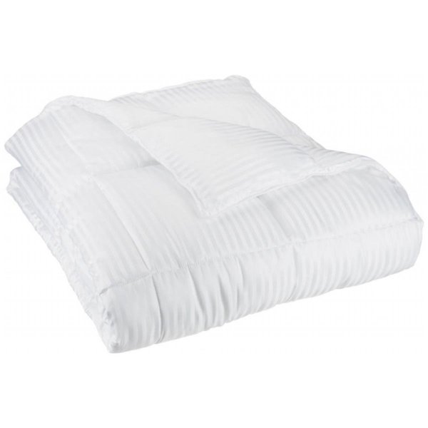 Grand Down All Season Stripes White Down Alternative Comforter  Full/Queen COMFORTER F/Q ST-WH (1cm)